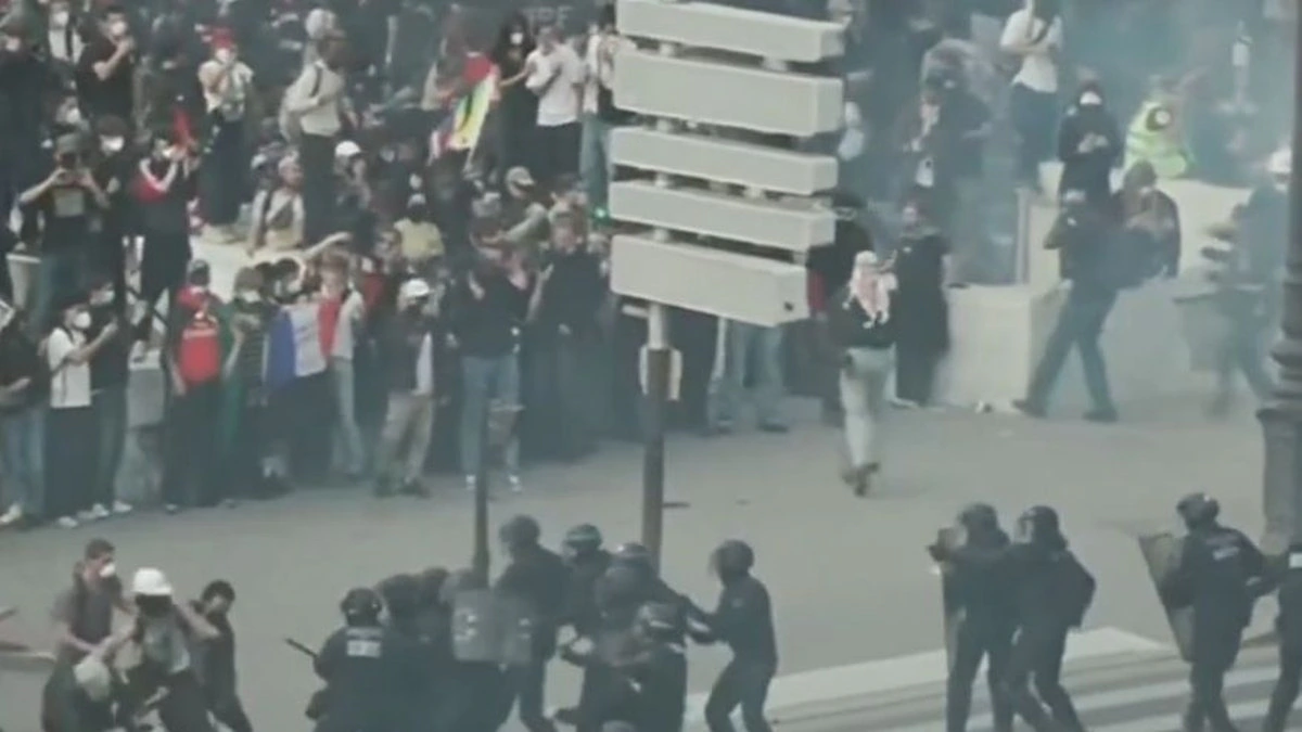 Estudantes protestam na França contra o governo