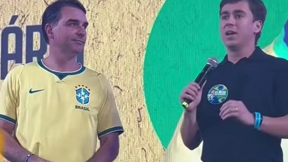 Nikolas lança Bloquinho com Flávio Bolsonaro
